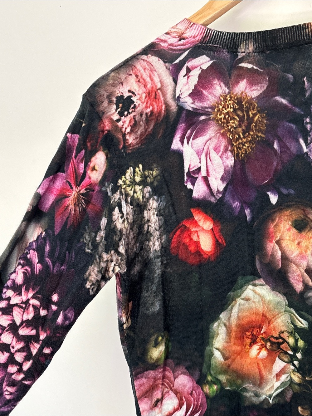 TED BAKER London Women Noline Shadow Floral Print Sweater Eu3 Fits Small/Medium - Picture 16 of 16